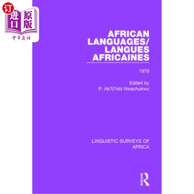 海外直订African Languages/Langues Africaines: Volume 4 1978 非洲语言/非洲语言：1978年第4卷