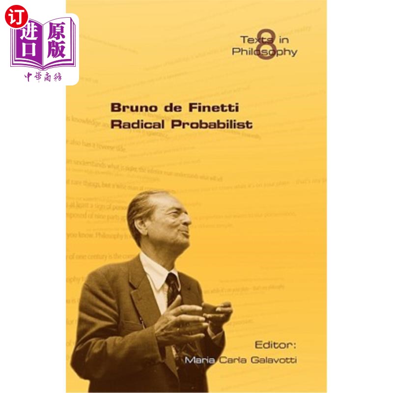 海外直订Bruno de Finetti Radical Probabilist布鲁诺·德费内蒂激进概率论者