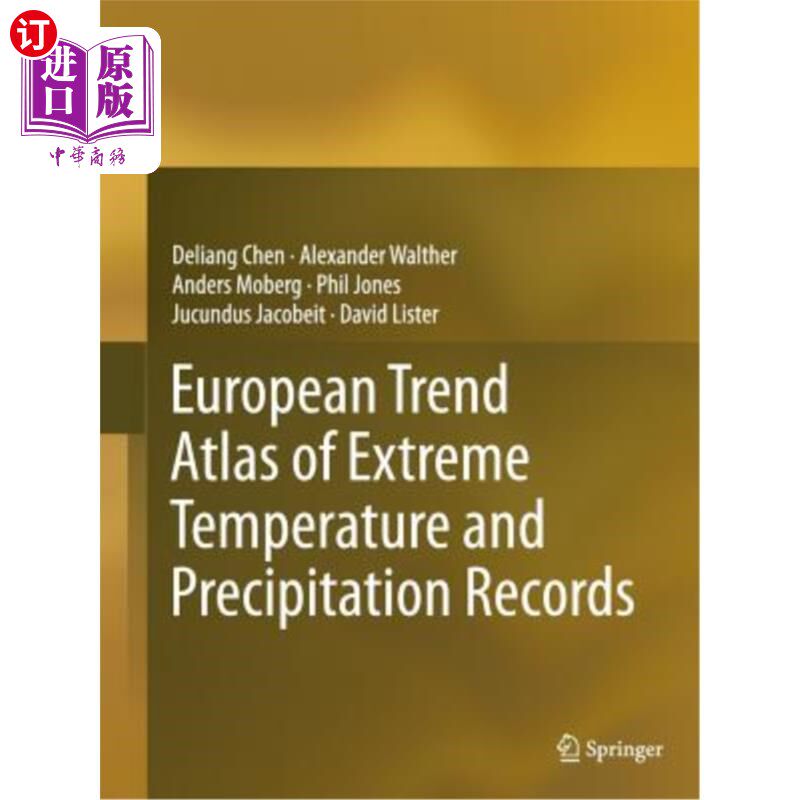 海外直订European Trend Atlas of Extreme Temperature and Precipitation Records 欧洲极端气温和降水记录趋势图集