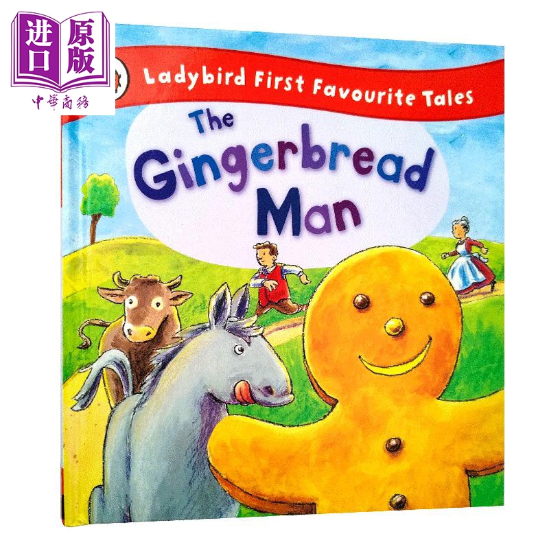 预售英文原版绘本 Gingerbread Man姜饼人故事书 First Favourite Tales 3-6经典儿童文学童话故事书【中商原版】