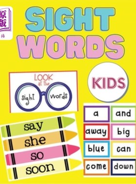 海外直订Sight Words For Kids: 100 Sight Words Kindergarten Workbook Ages 4-8 - Learn to  儿童视觉词:100视觉词幼儿园