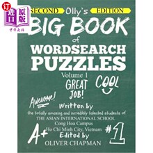 海外直订OLLY'S BIG BOOK OF WORDSEARCH PUZZLES - Volume 1 Second Edition 奥利的字谜大书-第一卷第二版
