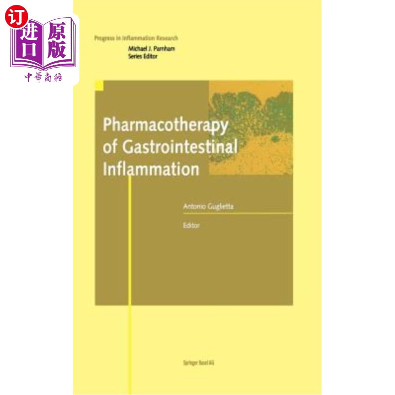 海外直订医药图书Pharmacotherapy of Gastrointestinal Inflammation 胃肠道炎症的药物治疗 - 实物图
