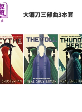 大镰刀三部曲3本套 英文原版 Scythe Thunderhead The Toll Arc of a Scythe book Neal Shusterman【中商原版】
