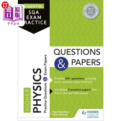 海外直订Essential SQA Exam Practice: Higher Physics Ques... 基本SQA考试实践:高等物理问题和论文