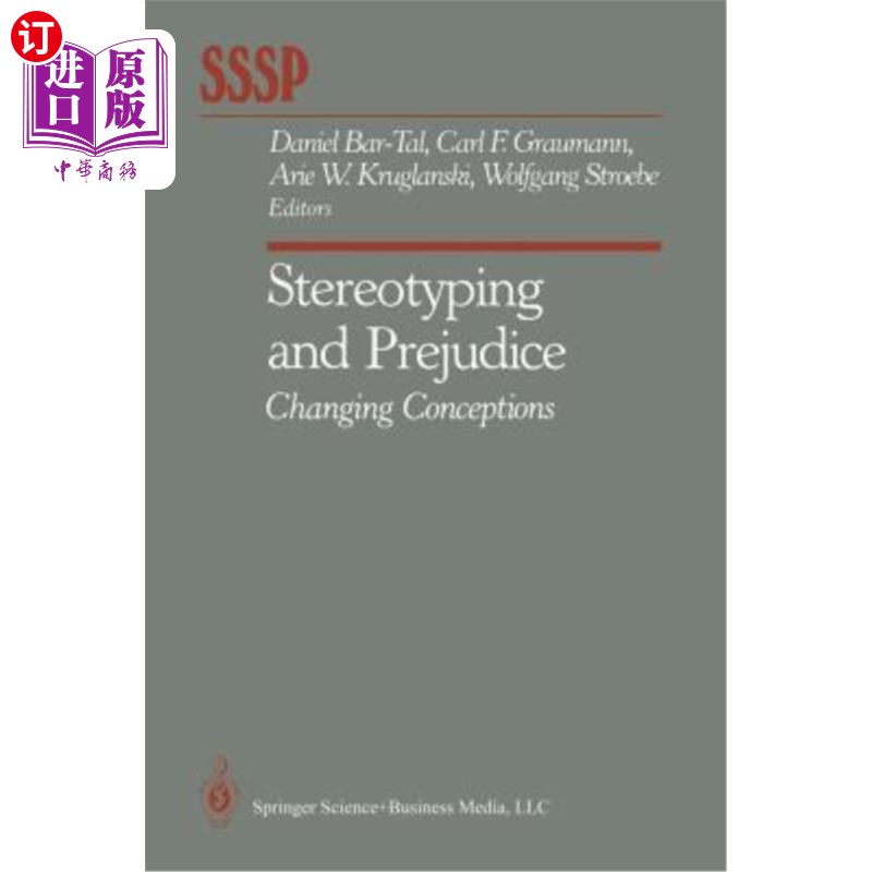 海外直订Stereotyping and Prejudice: Changing Conceptions 成见与偏见：观念的转变