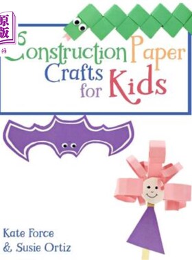 海外直订Construction Paper Crafts for Kids 儿童用纸工艺品