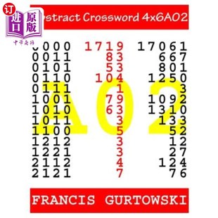 海外直订Abstract 抽象填字游戏4x6A02 Crossword 4x6A02
