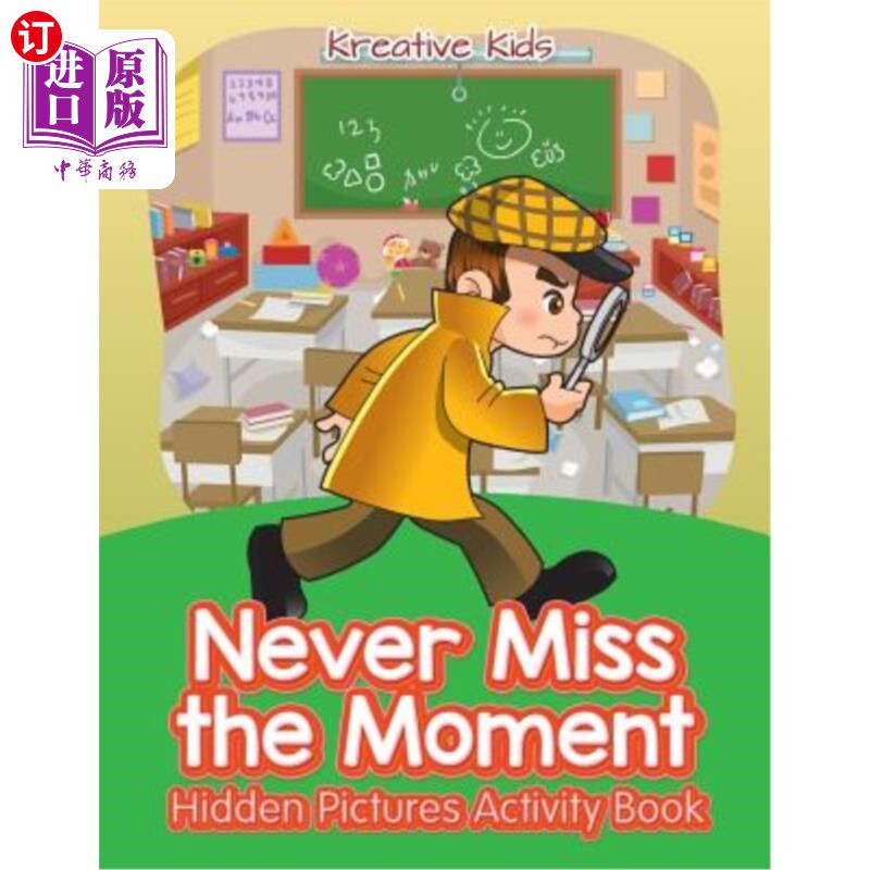 海外直订Never Miss the Moment Hidden Pictures Activity Book 永远不要错过隐藏图片的时刻活动手册