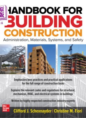 海外直订Handbook for Building Construction: Administration, Materials, Design, and Safet 建筑施工手册:管理，材料，