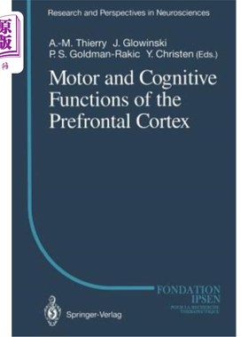 海外直订医药图书Motor and Cognitive Functions of the Prefrontal Cortex 前额叶皮层的运动和认知功能