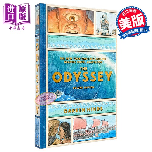 荷马史诗 奥德赛绘本漫画书图像小说豪华精装 Gareth Hinds绘 The Odyssey Homer 英文原版 诺兰奥德赛电影周边书