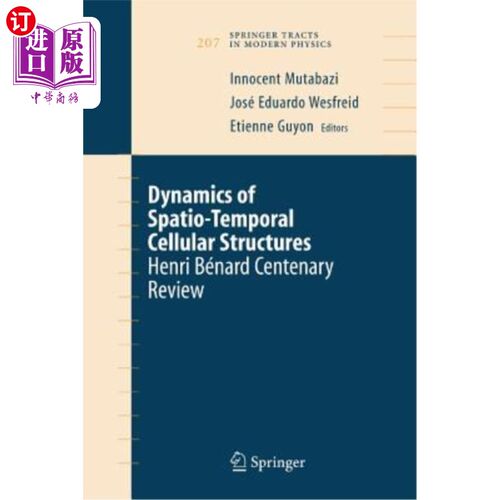 海外直订Dynamics of Spatio-Temporal Cellular Structures: Henri Bénard Centenary Review 时空细胞结构动力学:亨利Bénar