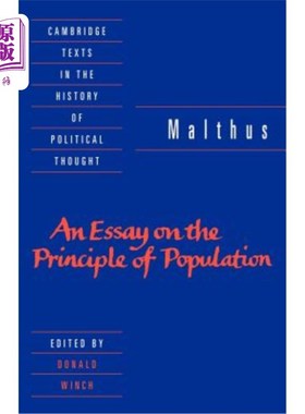 海外直订Malthus: 'an Essay on the Principle of Population' 马尔萨斯：《人口原理论》