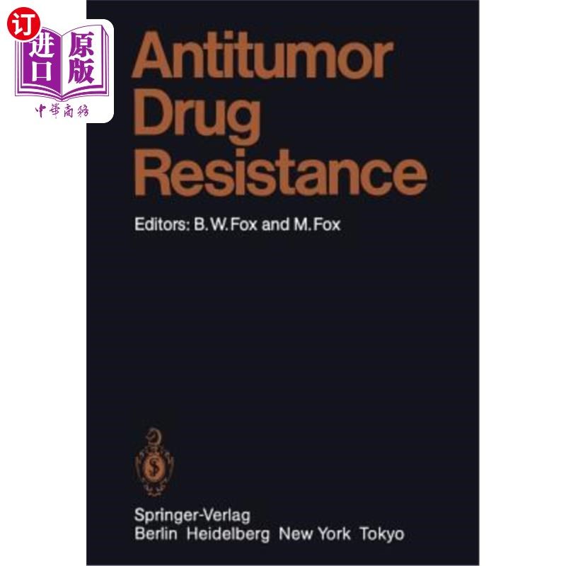 海外直订医药图书Antitumor Drug Resistance 抗肿瘤药物耐药性