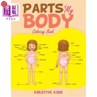 Body Coloring Book 海外直订Parts 身体彩绘书 我 一部分