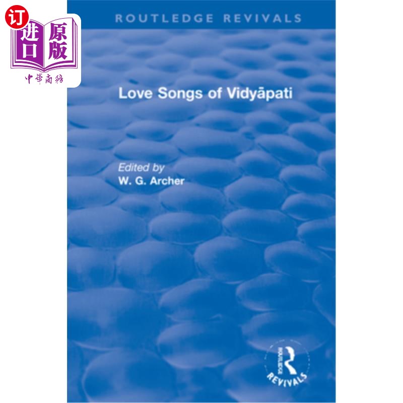 海外直订Love Songs of Vidyāpati Vidyāpati的情歌
