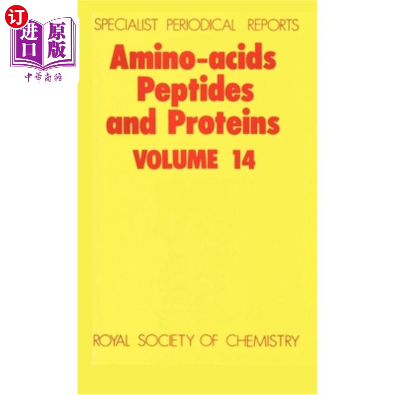 海外直订Amino Acids, Peptides and Proteins: Volume 14 氨基酸、肽和蛋白质：第14卷