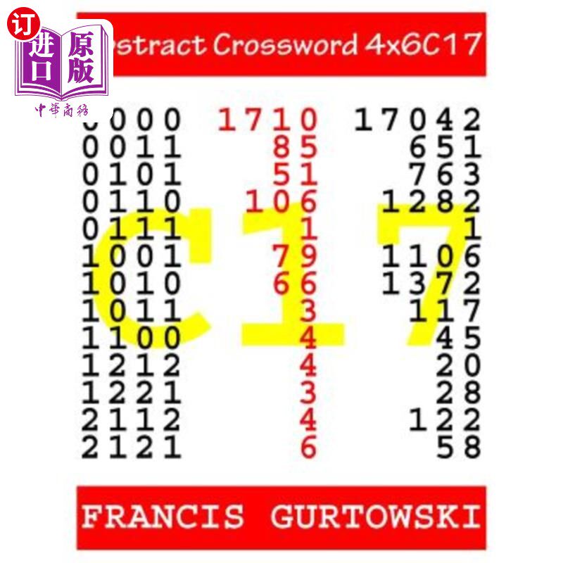 海外直订Abstract Crossword 4x6C17 摘要填字游戏4x6C17