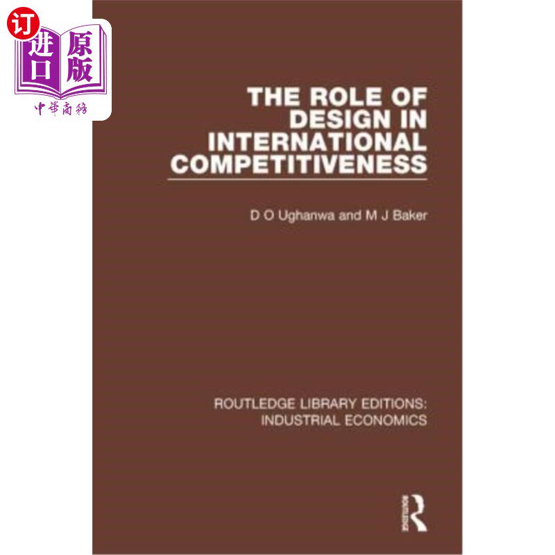 海外直订The Role of Design in International Competitiveness 设计在国际竞争力中的作用
