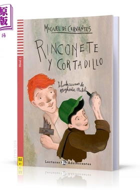 西班牙语原版分级读物ELI Teen Readers Spanish A1 Rinconete y Cortadillo 角和刀具 含音频 西班牙文小说阅读【中商原版】