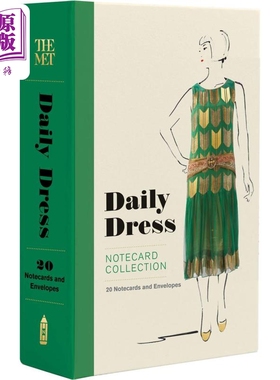 现货 DAILY DRESS NOTECARDS 进口艺术 日常着装明信片【中商原版】