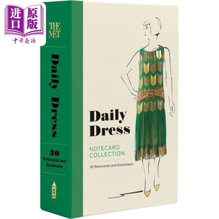 NOTECARDS 进口艺术 日常着装 现货 中商原版 DRESS 明信片 DAILY