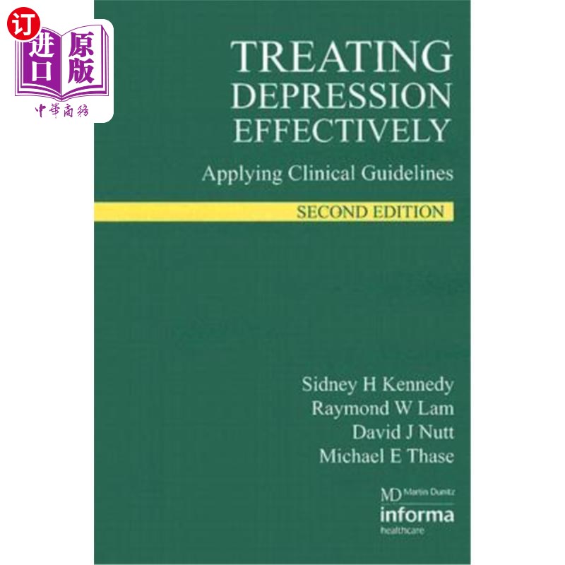 海外直订医药图书Treating Depression Effectively: Applying Clinical Guidelines 有效治疗抑郁症:应用临床指南