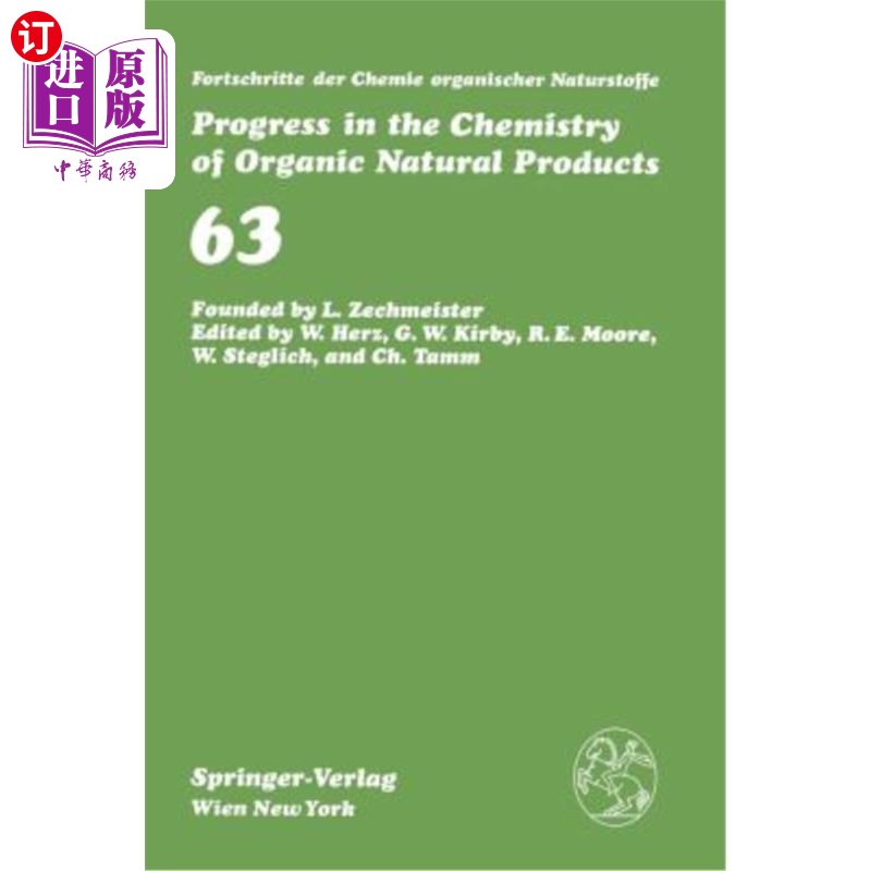 海外直订Fortschritte Der Chemie Organischer Naturstoffe / Progress in the Chemistry of O - 实物图