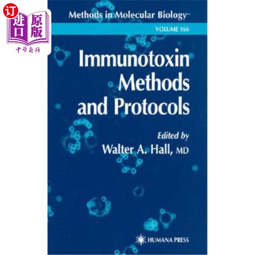 海外直订医药图书Immunotoxin Methods and Protocols 免疫毒素方法和协议