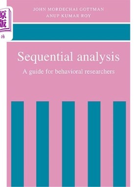 海外直订Sequential Analysis: A Guide for Behavorial Researchers 序贯分析:行为研究者指南