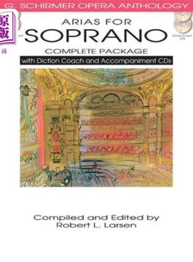 海外直订Arias for Soprano Complete Package [With 2 CDs] 女高音咏叹调完整套装[带2张CD]