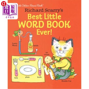 海外直订Richard Scarry's Best Little Word Book Ever! 理查德·斯卡里有史以来最好的小字书！
