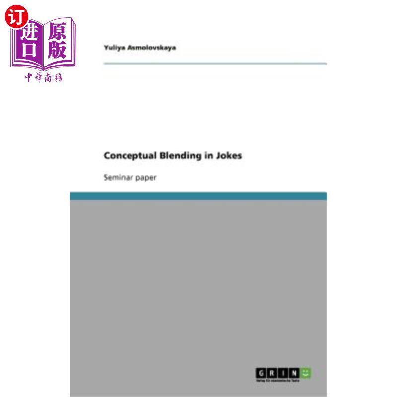 海外直订Conceptual Blending in Jokes 笑话中的概念融合