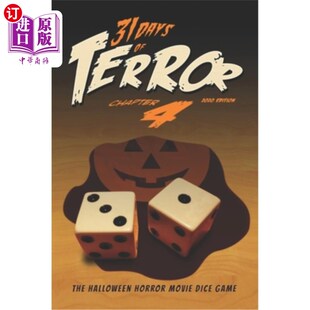 Horror Days The 海外直订31 Movie 恐怖31天 Terror Game ：万圣节恐怖片骰子游戏 2020 Dice Halloween
