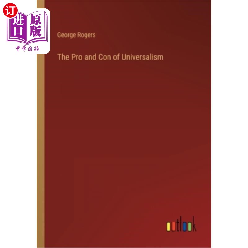 海外直订The Pro and Con of Universalism 普遍主义的正反两面 书籍/杂志/报纸 文学小说类原版书 原图主图