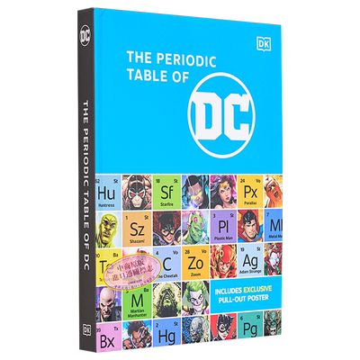 现货 DC宇宙元素周期表 DK 英文原版 The Periodic Table of DC【中商原版】