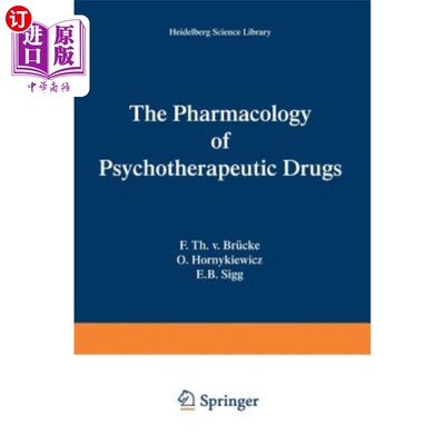 海外直订医药图书The Pharmacology of Psychotherapeutic Drugs 精神治疗药物药理学