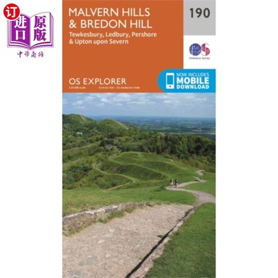 海外直订Malvern Hills and Bredon Hill 莫尔文山和布雷登山