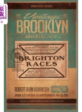 海外直订Vintage Brooklyn Advertisements Vol 3 老式布鲁克林广告卷3