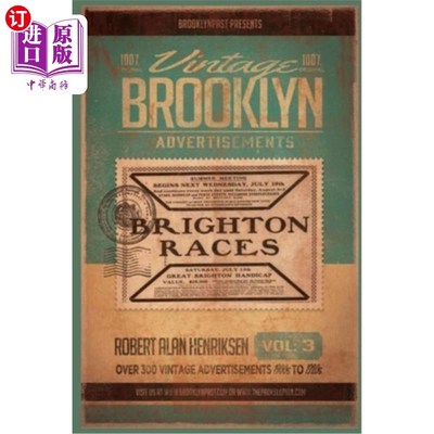 海外直订Vintage Brooklyn Advertisements Vol 3 老式布鲁克林广告卷3