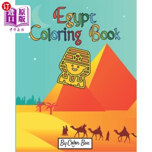海外直订Egypt Coloring Book: Gods of Ancient Egypt, Fun Ancient History Activity Colorin 埃及彩绘书：古埃及的神，有