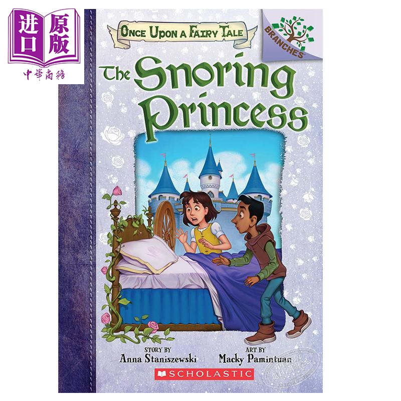 现货 Once Upon a Fairy Tale#4：The Snoring Princess冰雪公主童话故事4英文原版进口图书 7-12岁【中商原版】-封面
