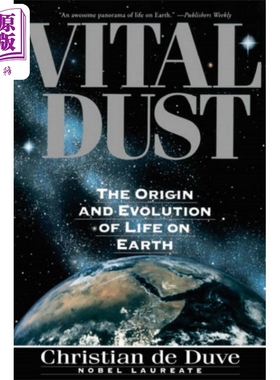 现货 生机勃勃的尘埃 地球生命的起源和进化 英文原版 Vital Dust Christian de Duve【中商原版】