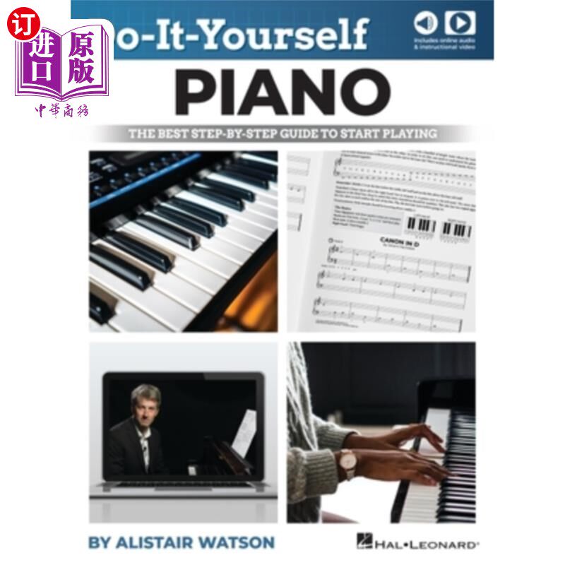 海外直订Do-It-Yourself Piano: The Best Step-By-Step Guide to Start Playing - Book with O 做自己的钢琴: 指南