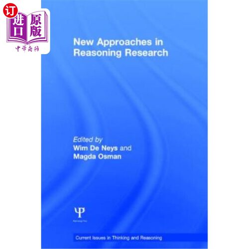 海外直订New Approaches in Reasoning Research 推理研究的新方法