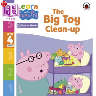 海外直订Learn with Peppa Phonics Level 4 Book 1 - The Bi... 学习佩奇拼读英语四级第一册-大玩具清理(拼读读本)