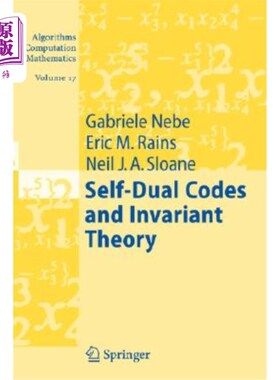 海外直订Self-Dual Codes and Invariant Theory 自对偶码与不变理论
