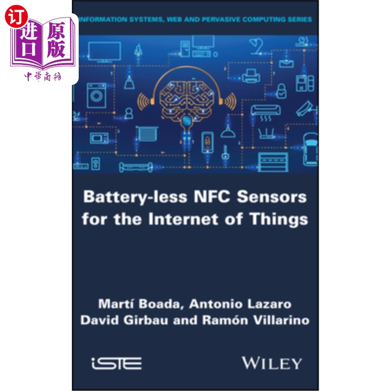 海外直订Battery-Less Nfc Sensors for the Internet of Things 物联网的无电池Nfc传感器