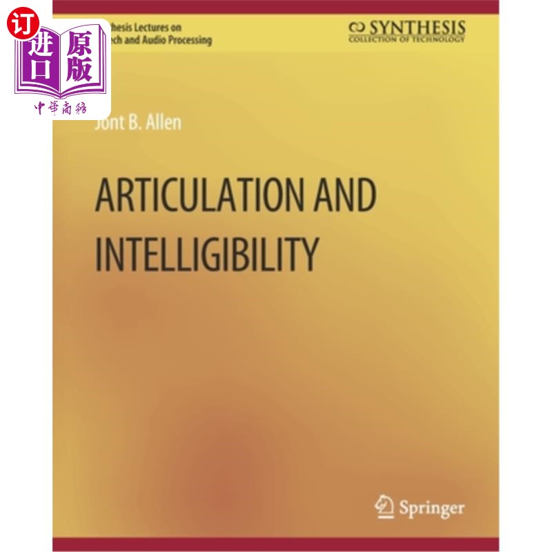 海外直订Articulation and Intelligibility 清晰度和可懂度
